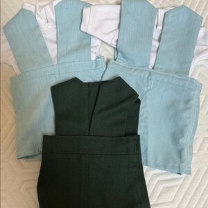 Doll school uniforms Green and Blue Jumpsuits fit American Girl Dolls